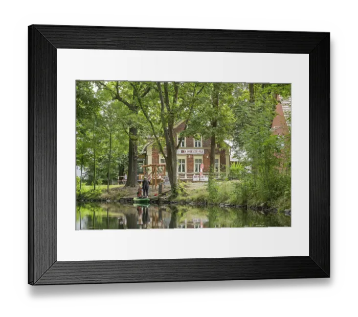 Framed Print : Kolonieschaenke, Canal, Fliess Framed Print : Kolonieschaenke, Canal, Fliess