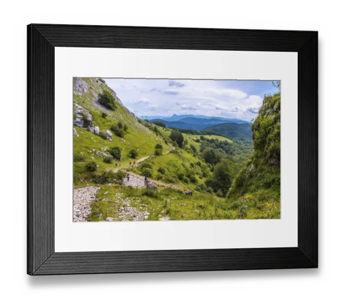 Framed Print : Views from the cave of San Adrian Framed Print : Views from the cave of San Adrian