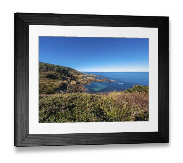 Framed Print : Beautiful cove on Mount Jaizkibel next to San Sebastian Framed Print : Beautiful cove on Mount Jaizkibel next to San Sebastian