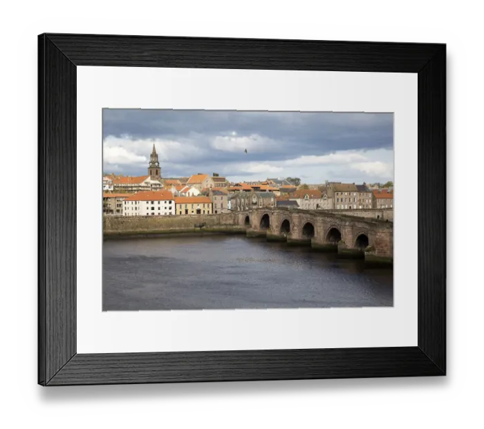 Framed Print : Historic stone bridge crossing River Tweed Framed Print : Historic stone bridge crossing River Tweed