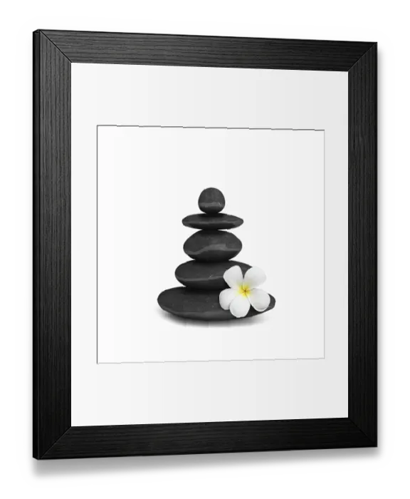 Framed Print : Zen mediation spa relax concept background