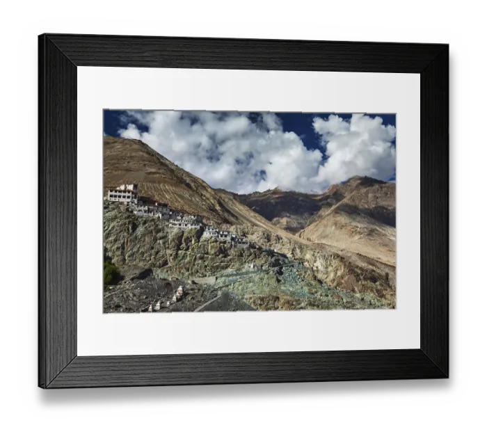 Framed Print : Diskit Gompa (Tibetan Buddhist monastery) is the oldest and largest Buddhist monastery (gompa) Framed Print : Diskit Gompa (Tibetan Buddhist monastery) is the oldest and largest Buddhist monastery (gompa)