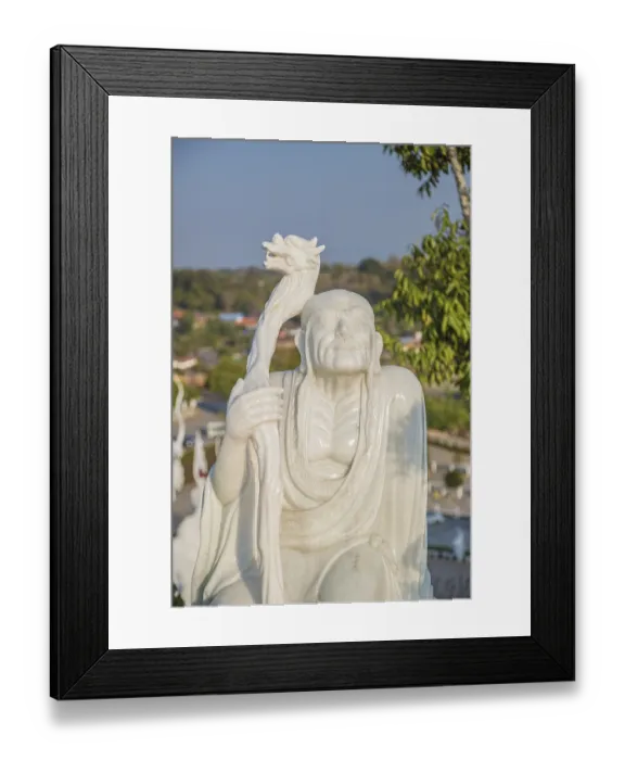 Framed Print : Statues around the perimeter of the Guan Yin (Goddess of Mercy)