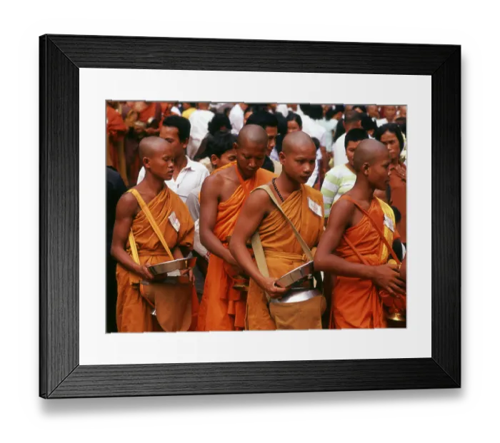 Framed Print : Angkor Thom is located one mile north of Angkor Wat