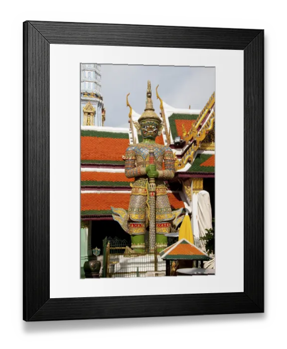 Framed Print : In Buddhist mythology, the Yakṣa (Yaksha or Yak) are the attendants of VaiSravaṇa