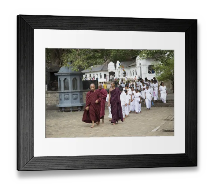 Framed Print : Monks at Dambulla cave Buddhist temple complex Framed Print : Monks at Dambulla cave Buddhist temple complex