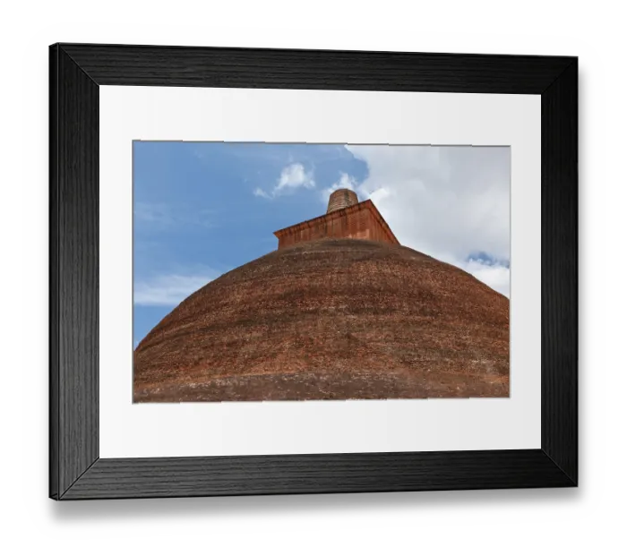 Framed Print : Jetavaranama dagoba (stupa). Anuradhapura