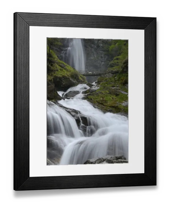 Framed Print : Froda waterfall, Valle Verzasca near Sonogno