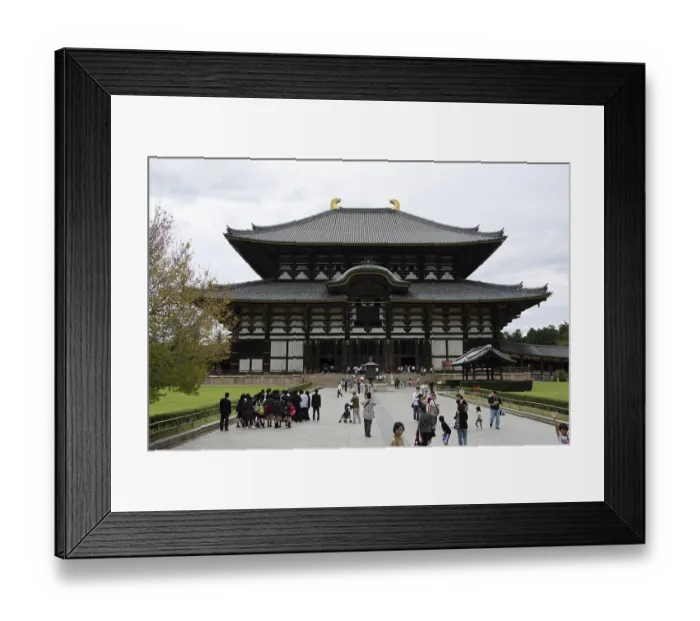 Framed Print : Great Buddha Hall, daibutsuden