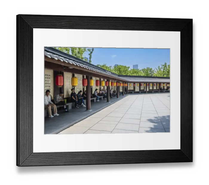 Framed Print : 1st courtyard, Buddhist temple Framed Print : 1st courtyard, Buddhist temple