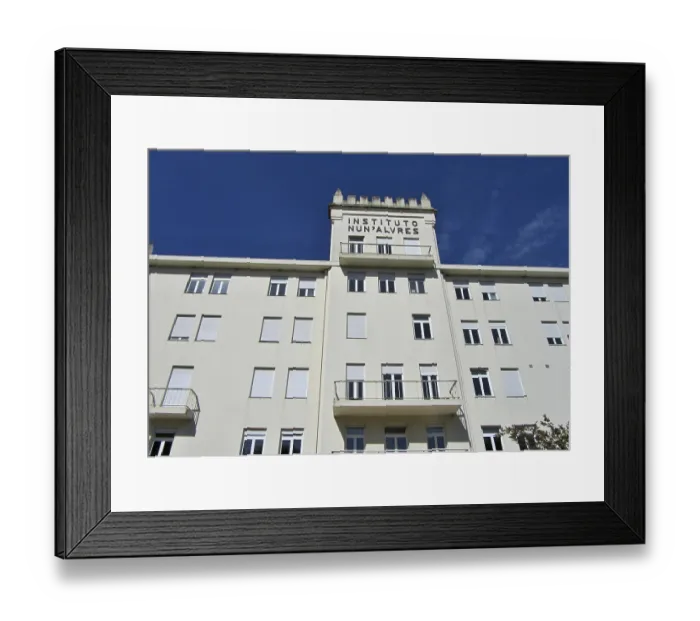 Framed Print : Instituto Nun Alvres in Santo Tirso