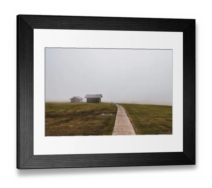 Framed Print : Fog on the Seiser Alm in the Dolomites in South Tyrol Framed Print : Fog on the Seiser Alm in the Dolomites in South Tyrol