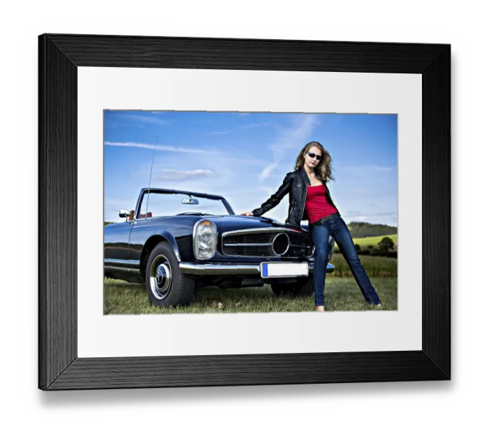 Framed Print : Post-War Classic car Y.O.M. 1963-1967 Post-War Classic car Y