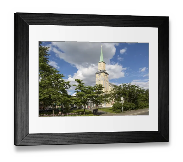 Framed Print : Cathedral, Tromso Domkirke, Tromso, Norway, Europe