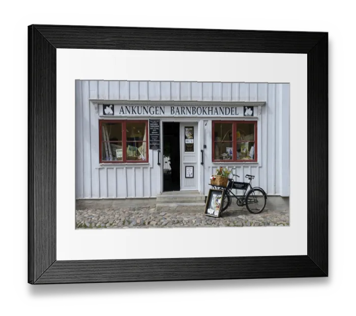 Framed Print : Shop at the Linkoeping Open Air Museum