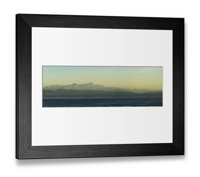 Framed Print : Panorama, Lake Constance Alpine view Framed Print : Panorama, Lake Constance Alpine view