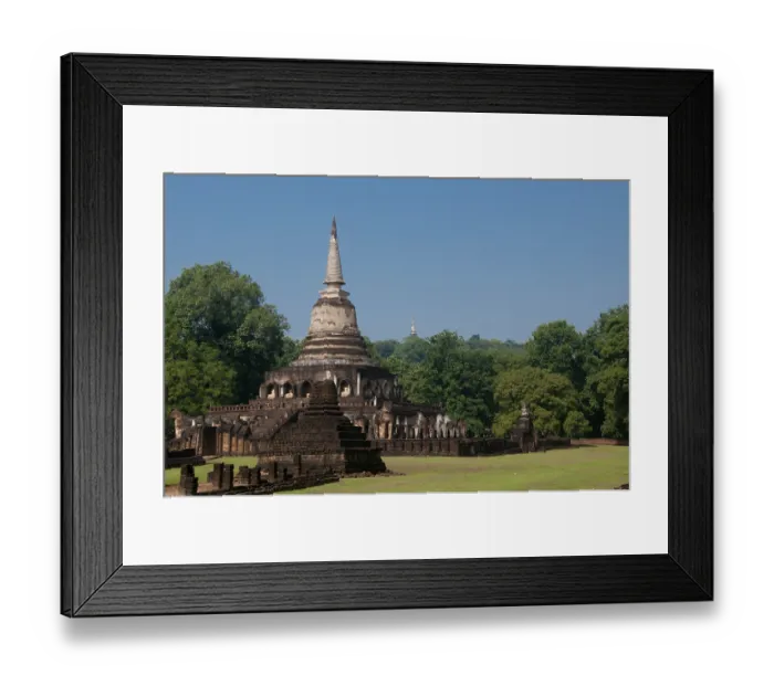 Framed Print : Wat Chang Lom was built between 1285 and 1291 by King Ramkhamhaeng