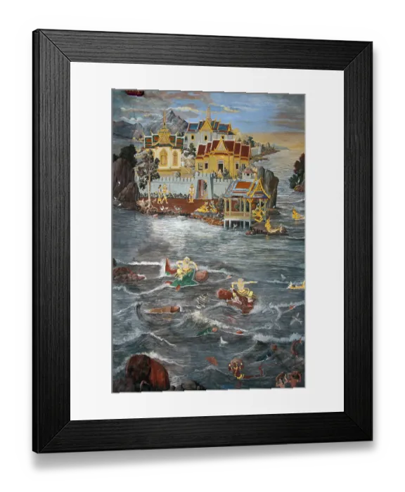 Framed Print : The Ramayana is a story as old as time and - at least in the Indian subcontinent