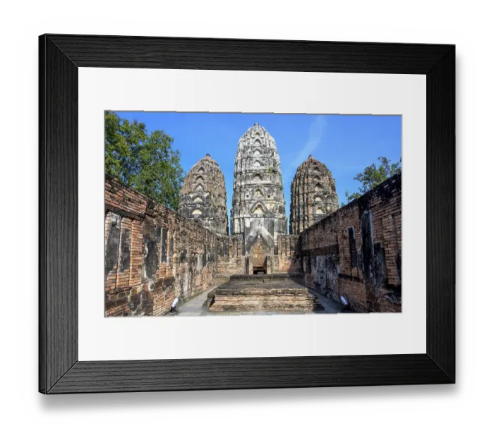 Framed Print : Wat Si Sawai in the Sukhothai Historical Park