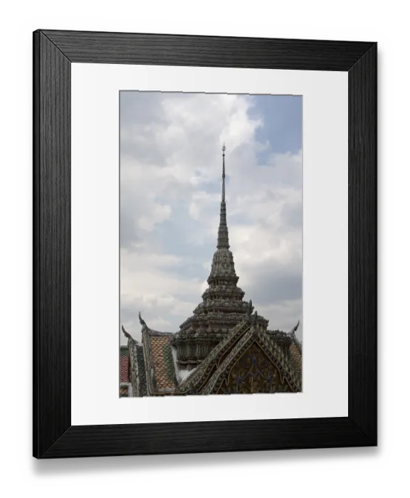 Framed Print : Royal palace in Bangkok Thailand on background sky with cloud