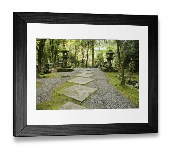 Framed Print : Entrance way to the Kozan - ji temple in Kyoto