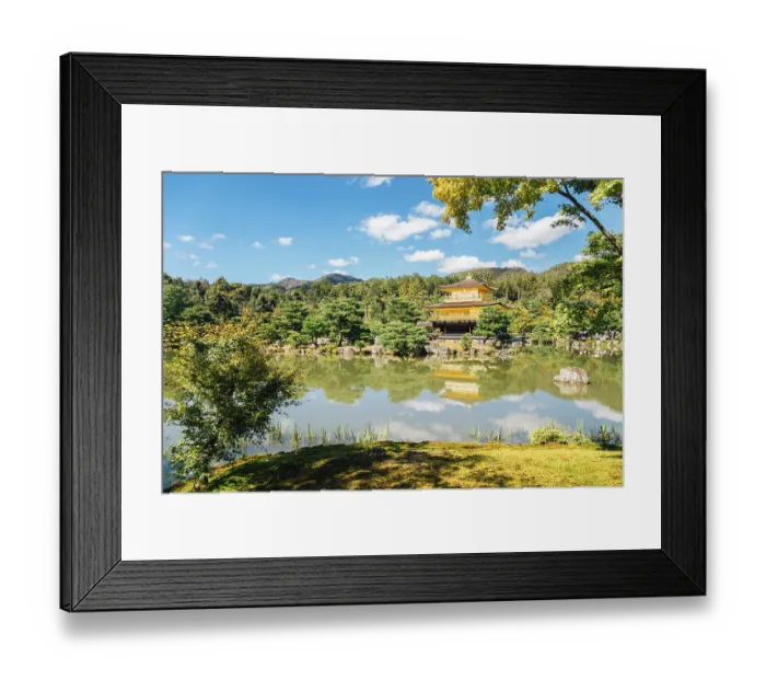 Framed Print : Kinkaku-ji temple, Golden pavilion in Kyoto Framed Print : Kinkaku-ji temple, Golden pavilion in Kyoto