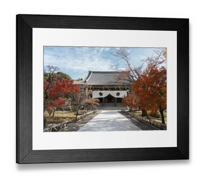 Framed Print : Autumn of Chishaku-in temple in Kyoto, Japan, Asia Framed Print : Autumn of Chishaku-in temple in Kyoto, Japan, Asia