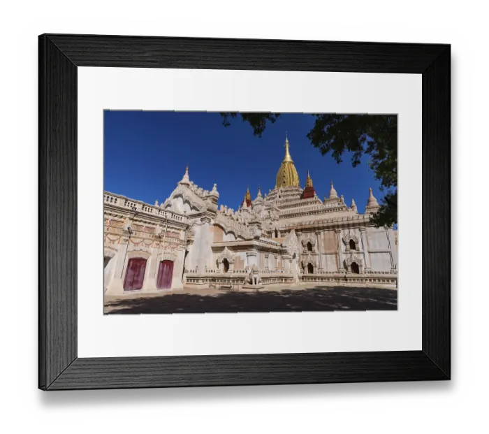 Framed Print : The ornate Ananda Temple in Bagan is part of the important World Heritage Site in Myanmar