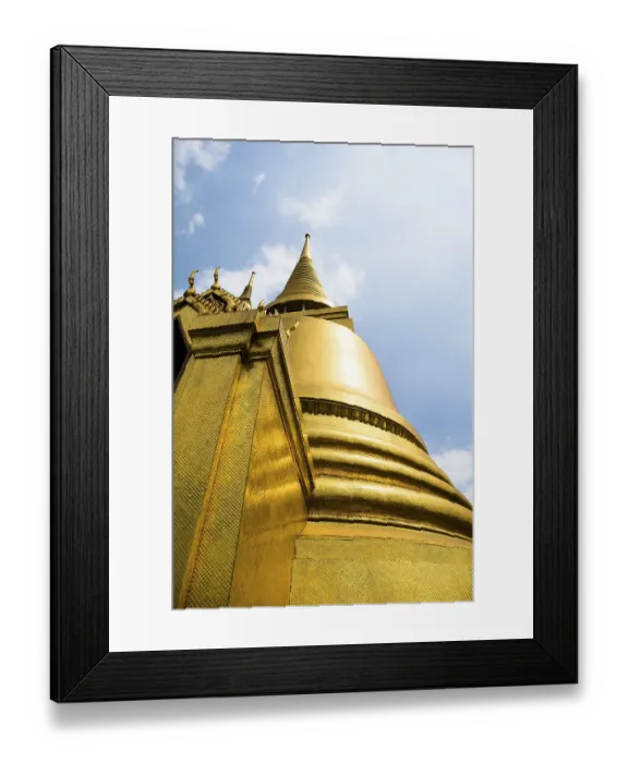 Framed Print : Golden stupa in the temple Wat Phra Khaeo