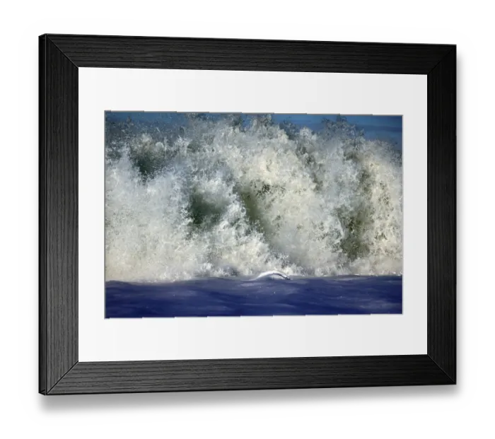 Framed Print : Sea rolling and receding water in rays of setting sun Framed Print : Sea rolling and receding water in rays of setting sun