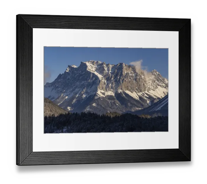 Framed Print : View of the Zugspitze, Tiroll Austria Framed Print : View of the Zugspitze, Tiroll Austria