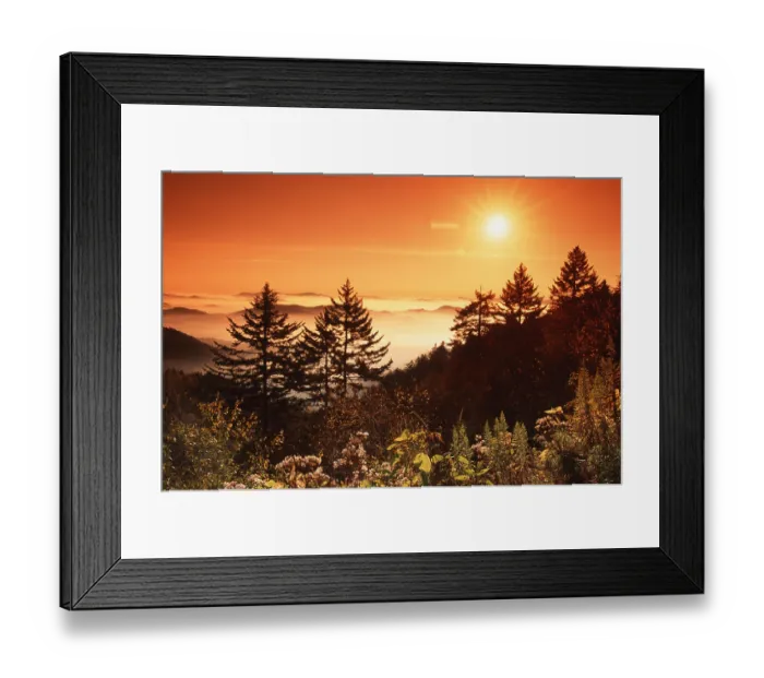 Framed Print : Sunrise, Great Smoky Mountains