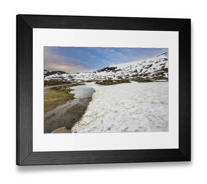 Framed Print : The mountains are covered with last year's snow Framed Print : The mountains are covered with last year's snow