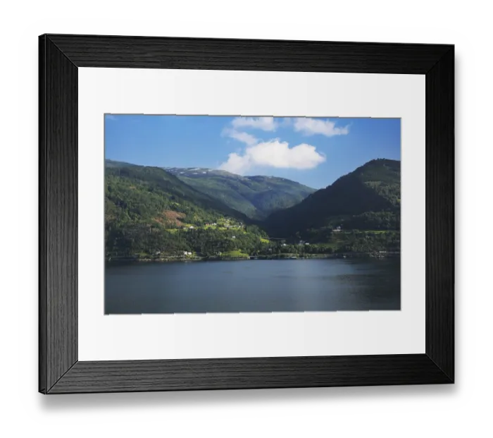Framed Print : The Nordfjord on the Way to Nordfjordeid in Norway