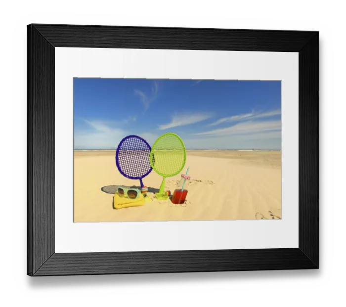 Framed Print : Beach tennis game for leisure time Framed Print : Beach tennis game for leisure time