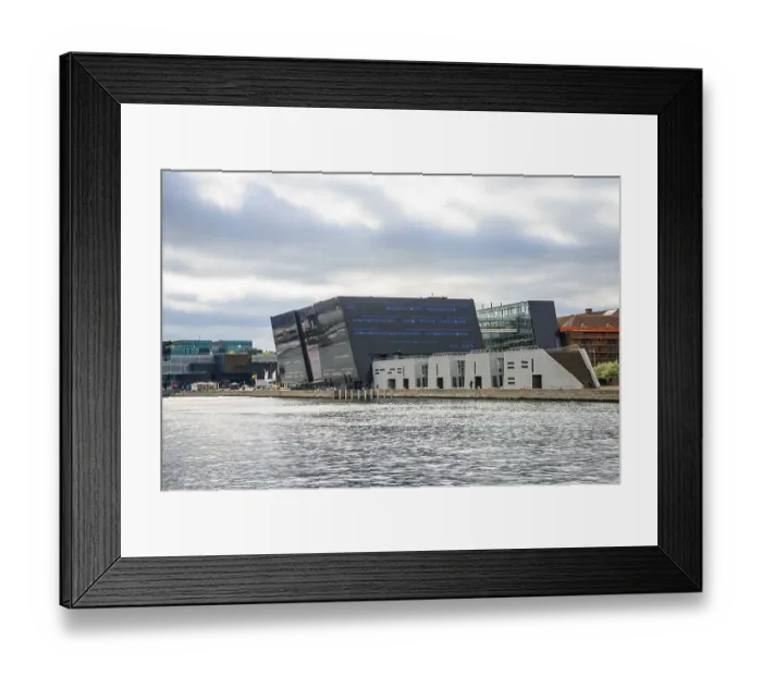 Framed Print : Danish Royal Library, Inner Harbour of Copenhagen