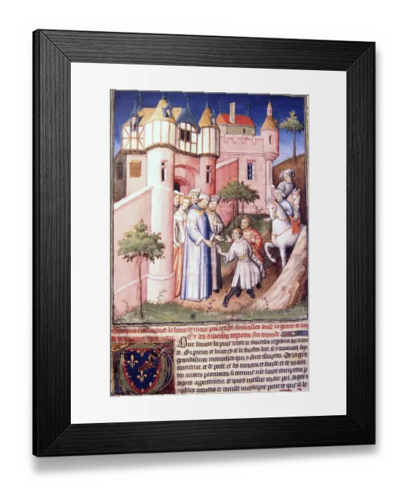 Framed Print : Probably born in Venice around 1254 CE Framed Print : Probably born in Venice around 1254 CE