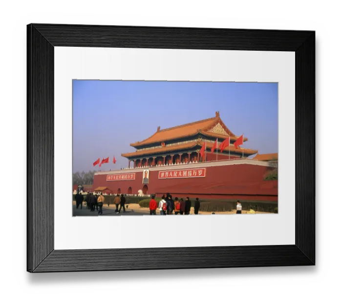 Framed Print : The Tiananmen, Tian'anmen or Gate of Heavenly Peace was first built during the Ming Dynasty in 1420