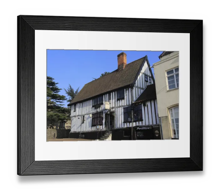 Framed Print : Historic half-timbered building Spice Cottage Framed Print : Historic half-timbered building Spice Cottage