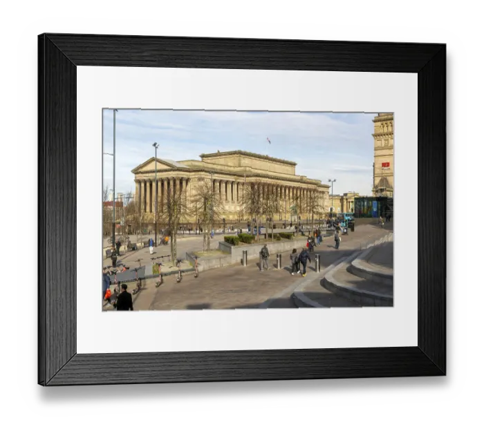 Framed Print : Neoclassical neo-Grecian architecture of St George's Hall building Framed Print : Neoclassical neo-Grecian architecture of St George's Hall building