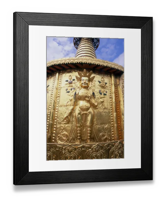 Framed Print : Labrang Monastery is one of the six great monasteries of the Geluk (Yellow Hat) school of Tibetan Buddhism
