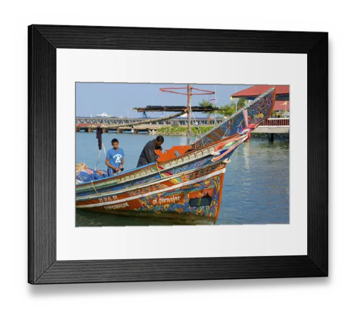 Framed Print : Along mainly the east coast of peninsular Thailand