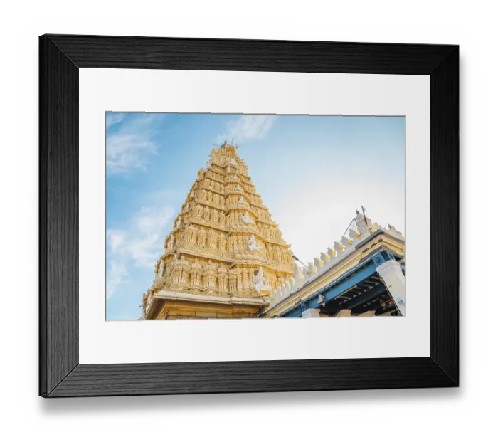 Framed Print : Sri Chamundeshwari Temple in Mysore, India, Asia
