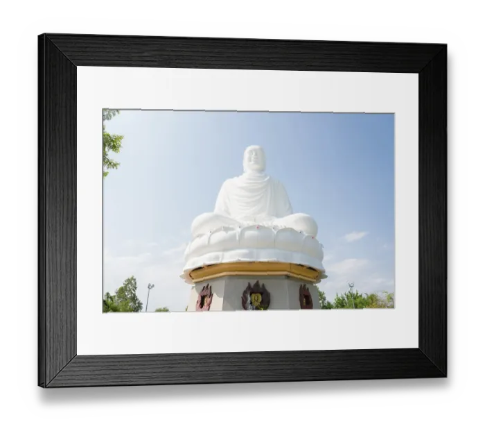 Framed Print : Chua Long Son Pagoda temple buddha statue in Nha Trang Framed Print : Chua Long Son Pagoda temple buddha statue in Nha Trang