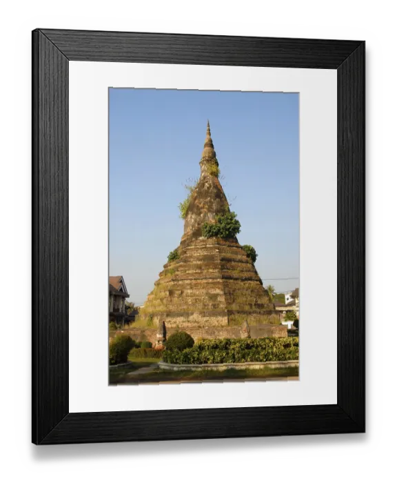 Framed Print : Old Stupa That Dam, Vientiane, Laos, Asia Framed Print : Old Stupa That Dam, Vientiane, Laos, Asia