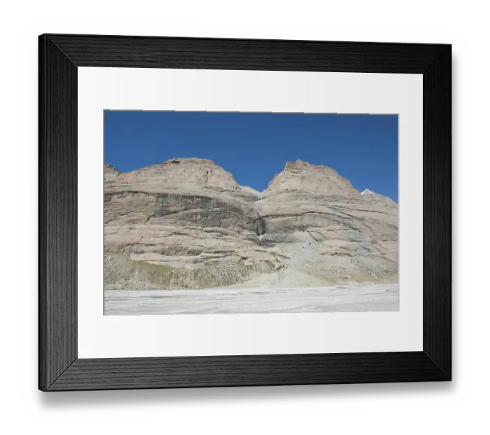 Framed Print : Tibetan Buddhism, waterfall, pilgrimage route to the sacred Mount Kailash
