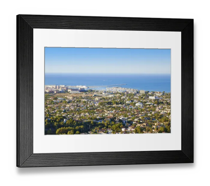 Framed Print : Denia track in Montgo mountain at Alicante Mediterranean Spain Framed Print : Denia track in Montgo mountain at Alicante Mediterranean Spain