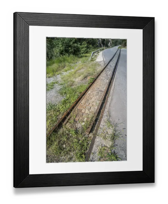 Framed Print : Railroad crossing. Vintage rialway Framed Print : Railroad crossing. Vintage rialway