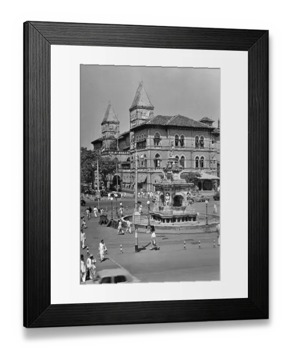 Framed Print : Flora fountain, mumbai, maharashtra, india, asia