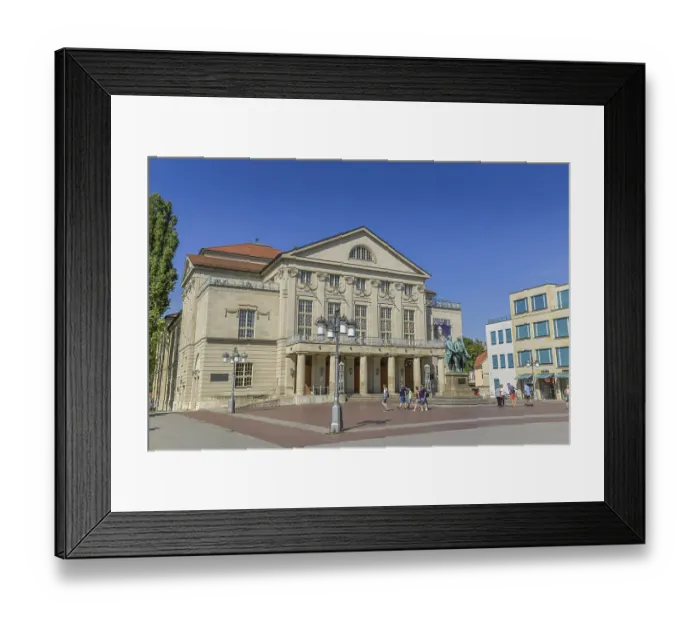 Framed Print : German National Theatre, Theaterplatz